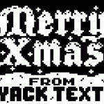 Teletext art // Merry Xmas from Yack Text