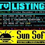 Teletext Art // Yack Text TV listings