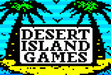 Teletext art // Desert Island Games // Title card