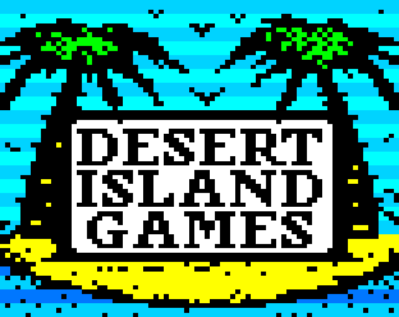 Desert Island Games // Teletext art