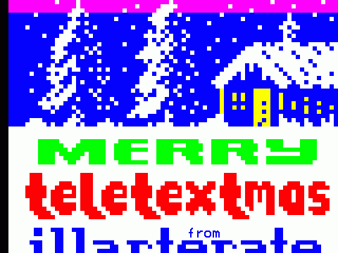 Teletextmas 2014 // Teletext Christmas card