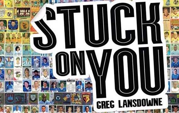 Book cover // Stuck On You // Football Sticker Mosaic