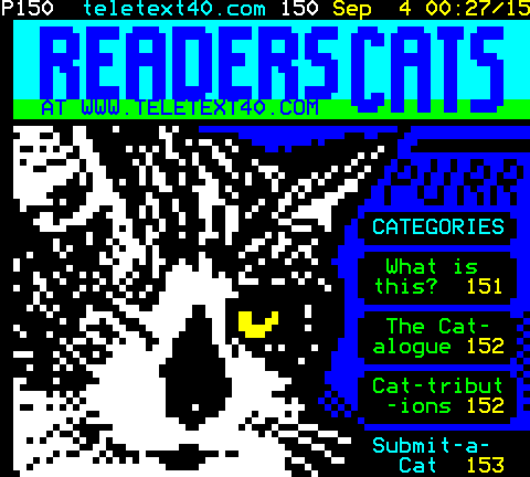 Teletext40 - Readers Cats