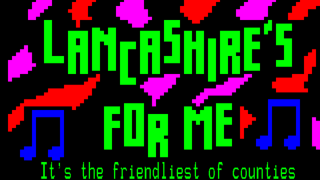 Teletext music video // Lancashire’s For Me by the Lancashire Hotpots