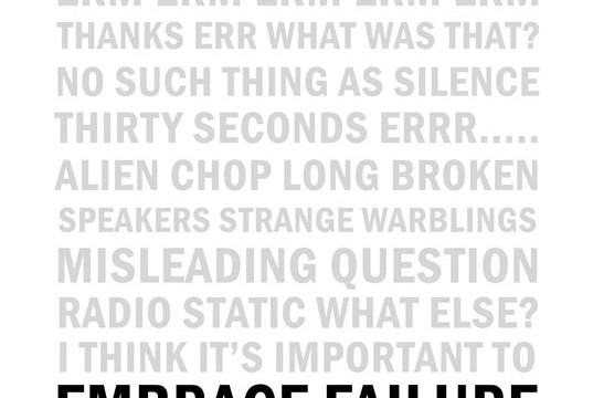 Sonic art // Embrace Failure // Experimental soundworks